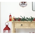 thumbnail image 5 of Haute Decor Snowburst™ 9 inch tall Plastic Lantern with Gnome Trio and Automatic Bursts of Snowfall - Auto timed lights, 5 of 5