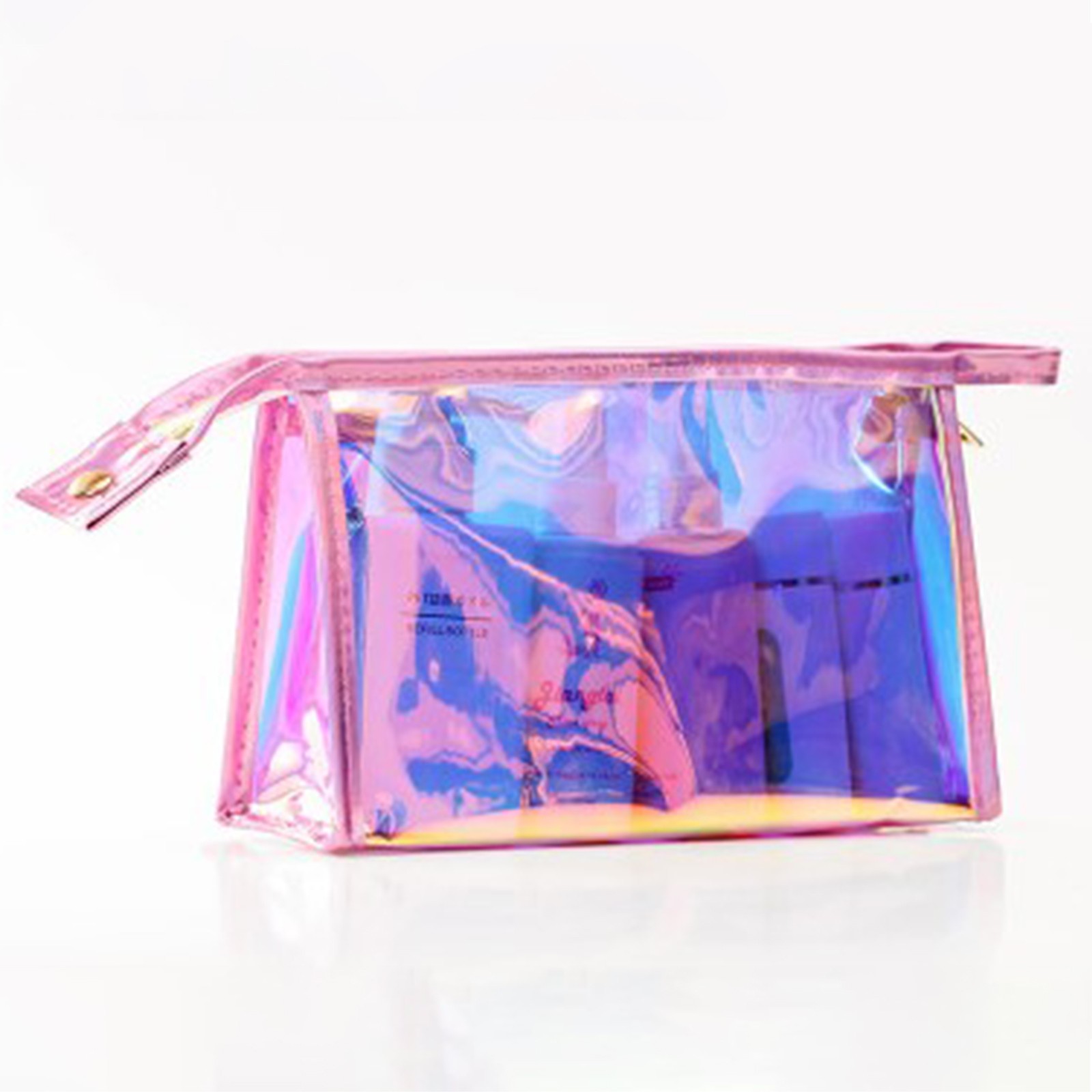 ONHUON 2021 Holographic Makeup Bag Makeup Pouch Waterproof Cosmetic