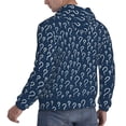 thumbnail image 6 of Balery Question Marks Pattern Mens Hoodie Kangaroo Pocket Hoodie Pullover Hooded Sweatshirt Ideal for Daily Wear Travel and Home-XX-Large, 6 of 7
