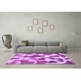 thumbnail image 3 of Ahgly Company Indoor Square Oriental Purple Modern Area Rugs, 6' Square, 3 of 4