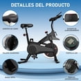 thumbnail image 2 of Bicicleta de Ejercicio Estática Fitness Spinning Color Negro, 2 of 6