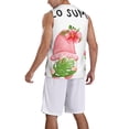 thumbnail image 2 of Pofeuu Hello Summer Gnome Print Basketball Jersey, Shirts for Men Youth Basketball Jersey Crew Neck-X-Large, 2 of 6
