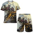 thumbnail image 1 of Kids Transformers Short Sleeve T-Shirt And Shorts Outfit Set Athletic Mesh Shorts Set for Boys, 1 of 7