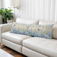 thumbnail image 2 of Blue Hydrangea Body Pillow Cover 20 x 60 Inch Decorative Pillow Cover Spring Summer Eucalyptus Vintage Beige Lumbar Pillowcase Seasonal Rectangle Cushion Case for Couch Sofa Bed Living Room, 2 of 9