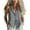 Gray, variant on Tqcoqu Women's Jacket Waistcoat Deep V Neck Sleeveless Button Down Vest Linen Casual Trendy Tank Tops,Army Green,Women's S-XXL