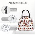 thumbnail image 4 of Balery Cute Cat And Christmas Gift Pattern Lunch Bag Women, Lunch Box, Lunch Bag, Small Leakproof Lunch Tote Large Capacity Reusable Insulated Cooler Lunch Container-One Size, 4 of 6