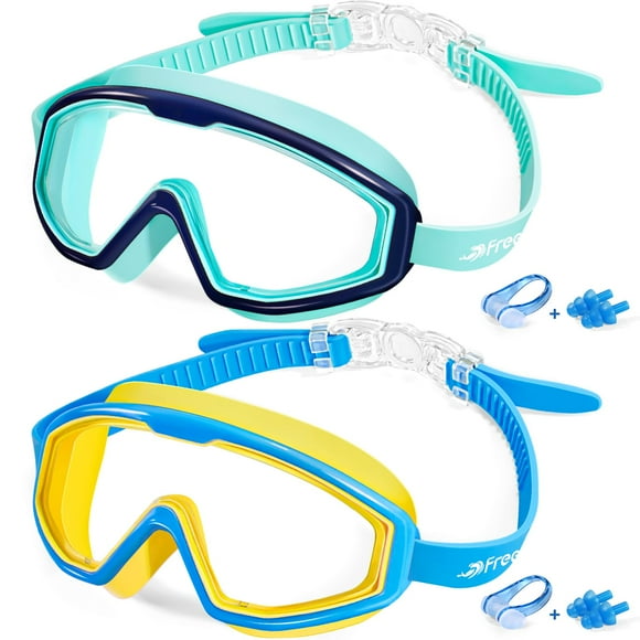 Gafas de natación Freela para niños de 3 a 15 años con visión HD de 180°