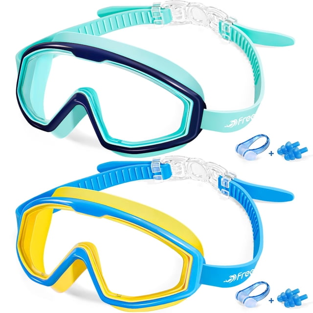 Gafas de natación Freela para niños de 3 a 15 años con visión HD de 180°