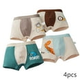 thumbnail image 2 of Esaierr 2-12Y Boys Boxer Briefs Underwear for Toddler Kids Cartoon Cotton Shorts 2-9 Years Underwear Briefs 4Pcs, 2 of 8