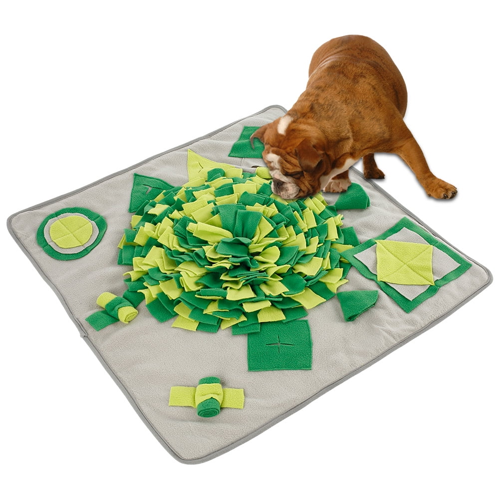 Snufle Mat Non-Slip Design,Can Sound Slow Feeding Mat Unique,Cute Shuffle  Mat for Dogs Treat Indoor Outdoor Stress Relief