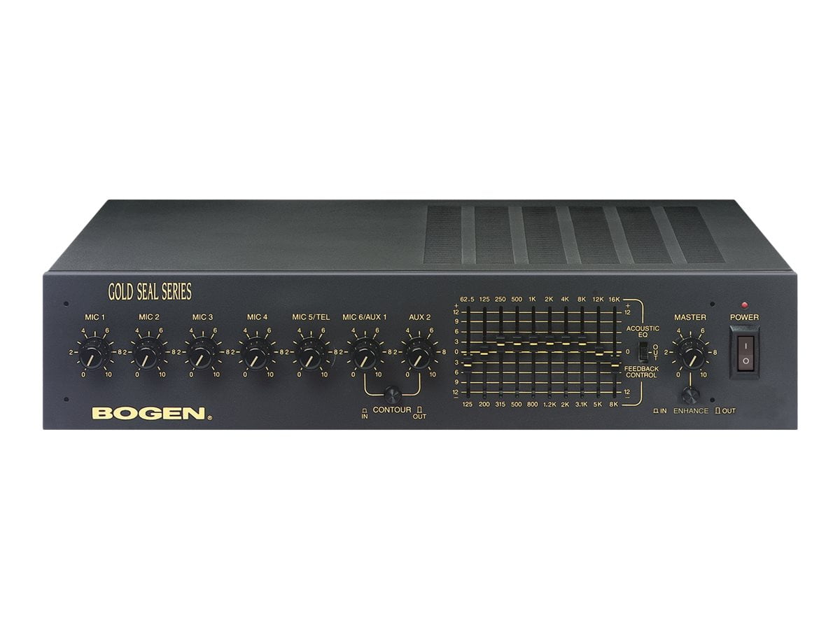 Vælg Udvidelse vinde Bogen Gold Seal GS100 - Mixer amplifier - powered - 7-channel -  rack-mountable - Walmart.com