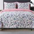 thumbnail image 5 of Mainstays 7-Piece Reversible Bed in a Bag with Laundry Tote, Purple Floral, Queen, 5 of 12