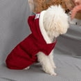 thumbnail image 5 of Topumt Dog Cat Stripe Sweater with Hoodie for Christmas Sweatshirt Winter Pet Clothes Xmas Puppy Outfits, 5 of 7