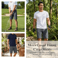 thumbnail image 4 of Puztloy Men’s Cargo Shorts Quick Dry Hiking Golf Work Shorts for Men Lightweight Outdoor Casual Wear with 5 Zipper Pockets, 4 of 6