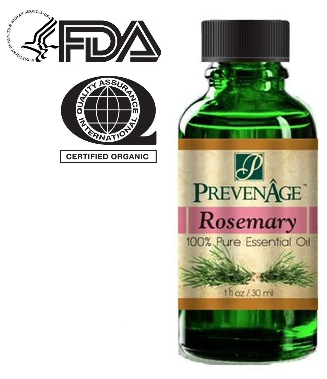 Rosemary Essential Oil - Aromatherapy Oil - 100% Pure - Therapeutic Grade - 30 mL by Prevenage