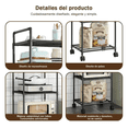 thumbnail image 3 of Estante Organizador Metálico De 6 Niveles De Cocina Baño Negro, 3 of 7