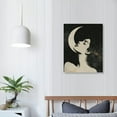 thumbnail image 4 of Nawypu Moon Woman Wall Art, Celestial Girl Neutral Wall Art, Abstract Women Art Print, Boho Decor, Minimalist Print, 4 of 5