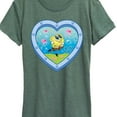 thumbnail image 3 of Spongebob Squarepants - Heart Porthole Window - Women's Short Sleeve Graphic T-Shirt, 3 of 6