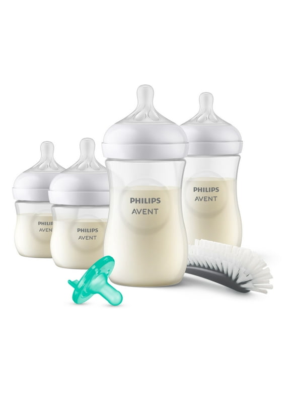 Philips Avent Natural Baby Bottle with Natural Response Nipple Newborn Gift Set, SCD837/03