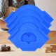 thumbnail image 1 of Plantilla de glip de recorte de esquina r/c herramientas de carpintería de plástico azul 4 pcs, 1 of 9