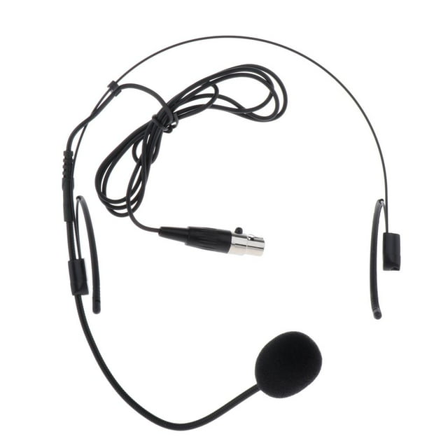 Auriculares Micrófono de de Oreja de 3,5 Mm XLR con Cable de 4 piezas para Sistemas de Micrófono Inalámbricos shamjiam Micrófono de cabeza desgastada