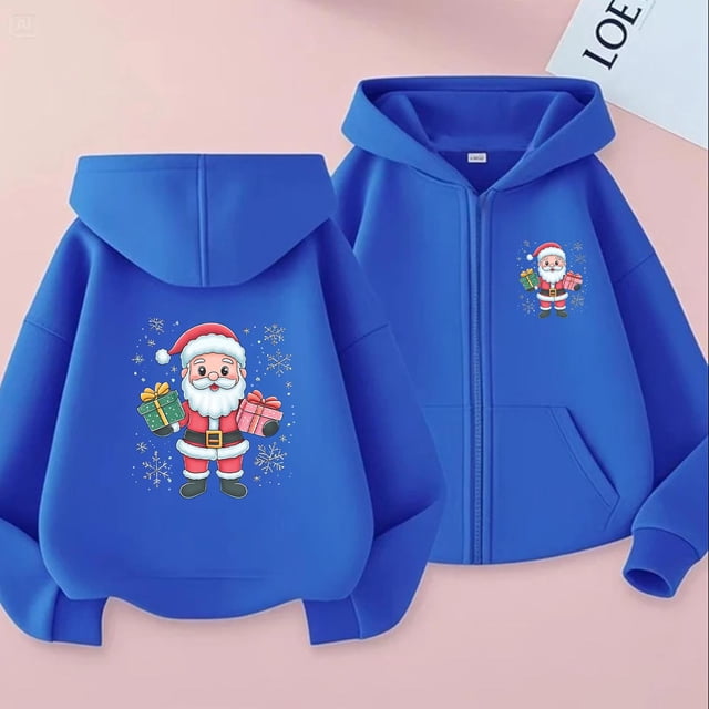 Sudadera deportiva informal con estampado degradado para niños y niñas, cuello redondo, manga larga, poliéster