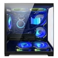 thumbnail image 5 of Hoengager Gaming PC -AMD Ryzen 7 5700X 3.4 GHz-RX 6650 XT 8GB -32GB DDR4 RAM-1TB M.2 +1TB SATA SSD-240 Liquid Cooler -WIFI &Bluetooth -RGB Fans-Windows 11 Pro Desktop Computer-Black, 5 of 9