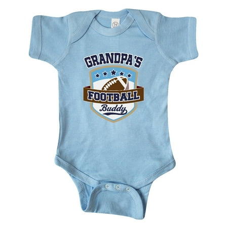

Inktastic Grandpa Football Buddy Outfit Gift Baby Boy or Baby Girl Bodysuit