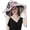 Pink, variant on Women's Organza Church Hat,Fascinator Tea Party Hat,Ruffles Brim Wedding Hat