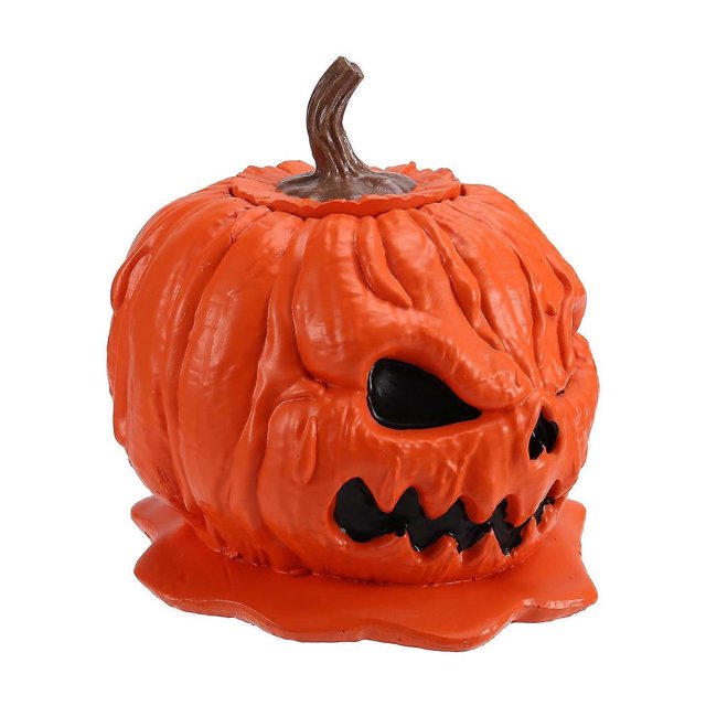 Halloween Pumpkin Snack Bowl Melting Skull Bowl With Lid For Indoor L