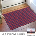 thumbnail image 3 of Red Blue Checkered Pattern Door Rugs,Washable Non Slip Door Mats Indoor,Decorative Door Mats,Entry Mat Indoor for Entrance,Bedroom,Kitchen,Bathroom,16"x24", 3 of 6