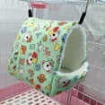 thumbnail image 3 of Walbest Winter Warm Plush Guinea Pig Tent Bed, Small Pet Hanging Hammock Bed Nest Cage Accessories for Sugar Glider Ferret Squirrel Hamster Bedding Hideout Playing Sleeping (M Size), 3 of 7