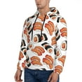 thumbnail image 3 of Naloa Sushi Roll Men's Casual Hooded Collar Drawstring Hoodies Pullover Sweatshirts Casual Long Sleeve Shirts-X-Large, 3 of 7