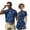 Blue Turtle, variant on Uorisanigo Duck Camo Couple Matching Outfit Men Zipper Shirt Size 2XL 1/4 Zip Short Sleeve Golf Summer Shirt Blouse and Golf Clothes for Women Build in Shorts with Pockets