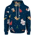 thumbnail image 5 of Sudadera con capucha de copo de nieve para hombre, sudaderas con capucha geniales para hombre, novedad en sudaderas y sudaderas, ropa navideña Y2k, regalo de Papá Noel, 5 of 5