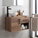 thumbnail image 1 of Mueble para Baño Gabinete Organizador con Llave Monomando Lavabo con Escurridor cafe, 1 of 8