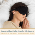 thumbnail image 4 of ComfiTime Memory Foam Sleep Mask - 2Pack 100% Blackout 3D Eye Mask for Sleeping, Eye Covers for Men & Women, Contour Blindfold with Nose Baffle for Adult, Soft Travel Eye Blinders Night Mask, 4 of 11