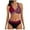 Wine, variant on LUOGENLI Womens Swimsuits 1Pc with Shorts Womens Bottoms Bikini Suit Prints Bathing Swimsuit Bikinis Set White Size S