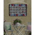 thumbnail image 3 of 4th of July Outdoor TV Cover 70 to 75 Inch Weatherproof, Blue Red Star Independence Day Black Plaid 600D Oxford TV Covers with Waterproof Zipper, Outside Flat TV Screen Protector Size 68"Wx42"Hx4.5"D, 3 of 7
