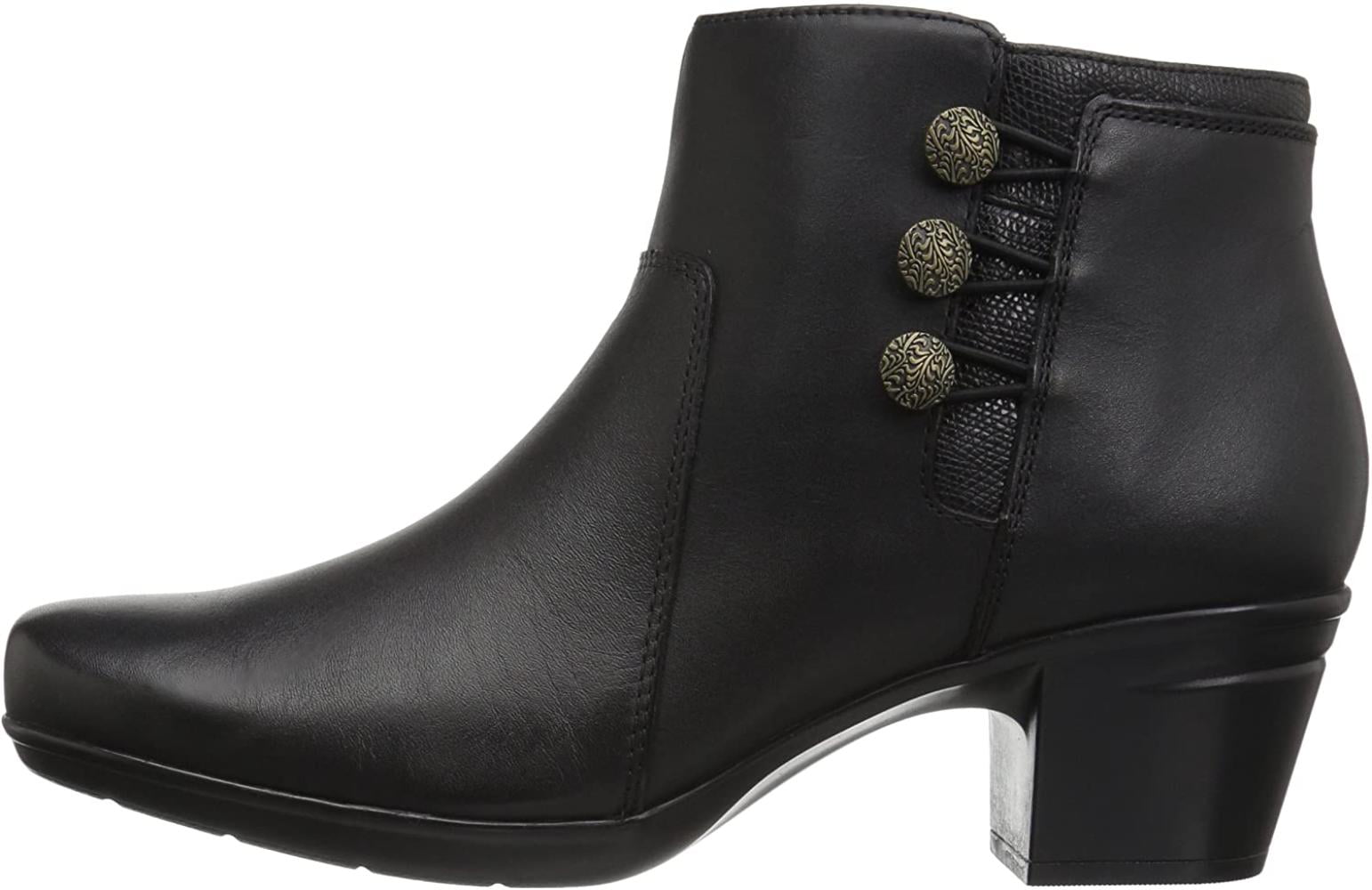 Emslie Monet Ankle Boot, Black Leather 