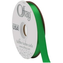 Berwick-Offray Double Faced Satin Ribbon #5 (7/8") 20 Yards, Emerald