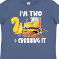 thumbnail image 4 of Inktastic I'm 2 and Crushing It Construction 2nd Birthday Boys or Girls Toddler T-Shirt, 4 of 5