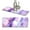 Purple Fuchsia Marble, variant on WIRESTER 15"x5.5" Absorbent Fast Drying Mat Sink Gadgets Faucet Sink Splash Guard for Bathroom Laundry Room Kitchen - Seashells On The Beach
