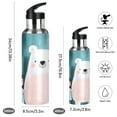 thumbnail image 2 of Bear and Kid 600ml Double Walled Stainless Steel LeakProof Sports Bottle Thermo 8h, 2 of 9