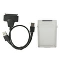 thumbnail image 2 of Câble de Disque Dur, Boîtier ABS Compatible avec Indicateur de Statut LED pour HDD SSD 2.5 Po Blanc, Gris, Bleu, Rouge, Vert, 2 of 8