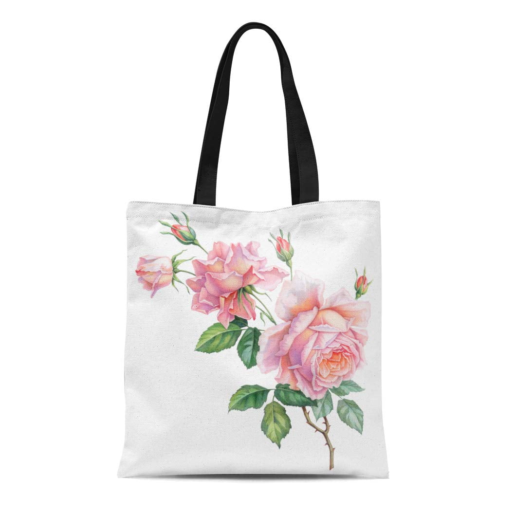 pink and green tote bags