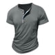 thumbnail image 5 of Ceisia Men's Henley Shirt | Slim Fit Short Sleeve Solid Color Henley | Stretch Breathable (Leather Buckle Cargo Pocket) Gift, 5 of 6