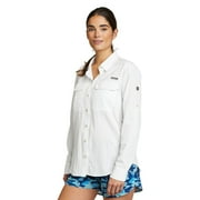 Women's Eddie Bauer Long Sleeve UPF Field Shirt Color: White Size: SMALL