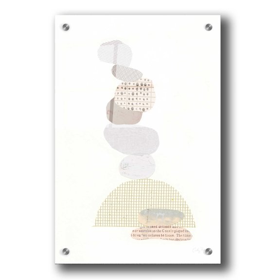 Epic Art 'Whimsy IV Neutral' by Courtney Prahl, Acrylic Glass Wall Art, 24"x36"