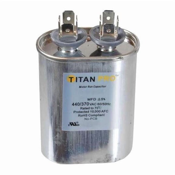 Titan Pro Motor Run Capacitor,3 MFD,2-3/4 In. H TOCF3